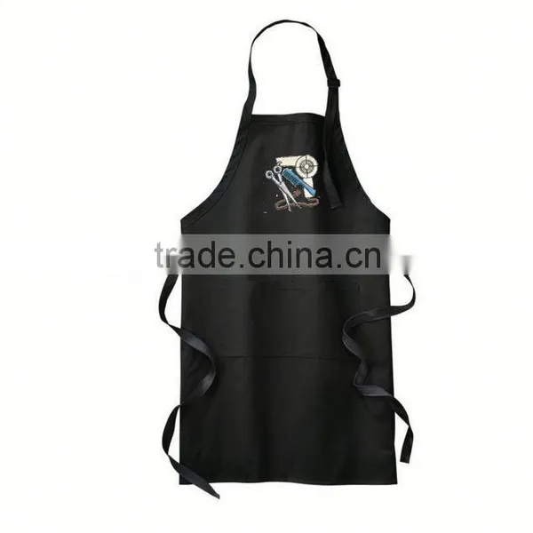 2014 New Product Cheap Promotional Soft White Kitchen Apron