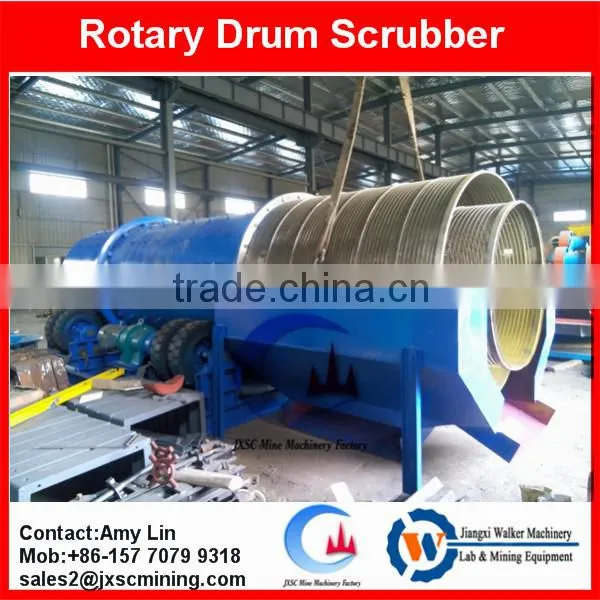 wash mud drum machine, drum scrubber washing machine with 100tph