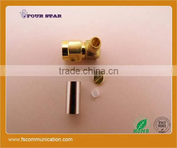 SMA Male Right Angle Crimp Connector for LMR200 Cable photo-6