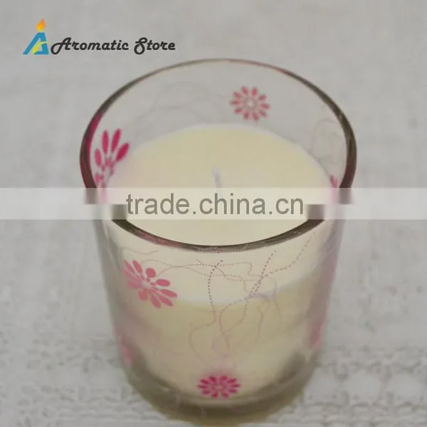 Fashion White Scented Soy Wax Candle In Glass Jar Quality Choice photo-6