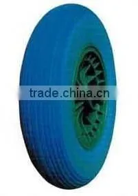 PU-1014 16"x4.00-8 High Quality Cheaper Price Yellow Colour Europe Panama Market PU Wheels photo-5