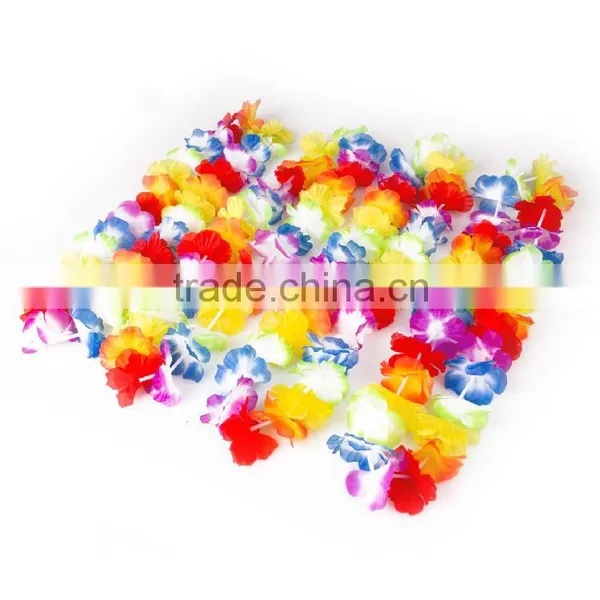 Customized Promotional Colorful Flower Lei Hawaii Collar for Hawaii photo-5