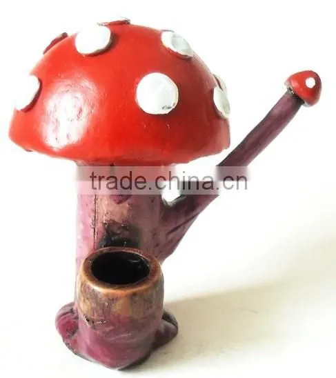 Figurine Shaped Hand Crafted Smoking Pipes - Short Mushroom photo-2