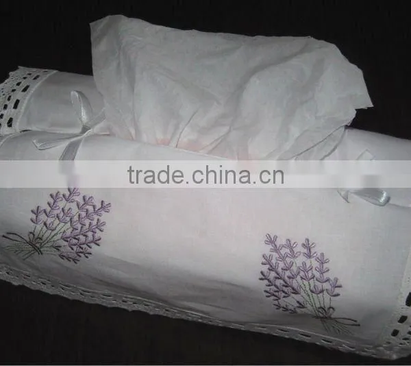 Embroidered Tissue Cover