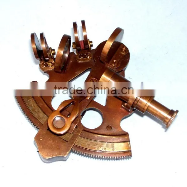 Brass SMALL SIZE DECOR SEXTANT FOR GIFTS-BRASS NAUTICAL SEXTANT 1028 photo-3