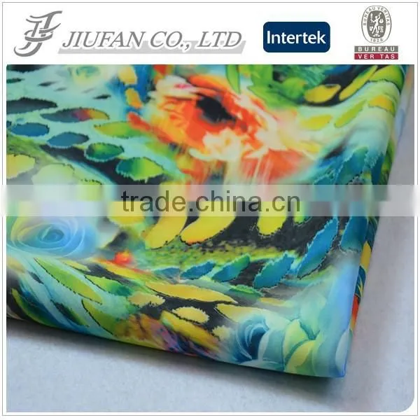 Jiufan Textile 2015 Hot Sale Imitation Digital Printed Thick Scuba Polyester Fabric photo-2