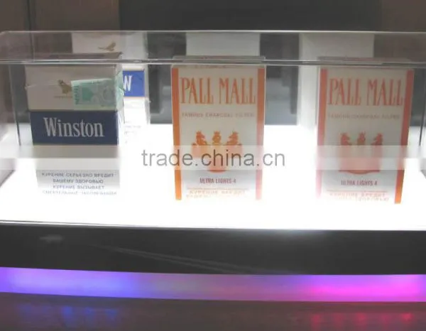 Hot Sale Acrylic Cigarette Display Boxes, Led Illuminated Acrylic Tabacco Display Case photo-4