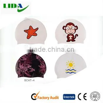 Kids Swim Cap Swimming Cap,Waterproof Silicone Swimming Caps photo-3