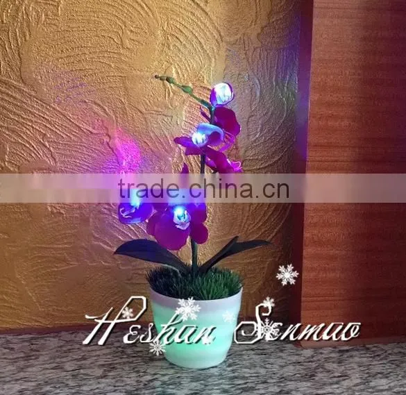 Wholesale Decorative Wedding Party Simulation Artificial Phalaenopsis Fake Butteryfly Orchid photo-2