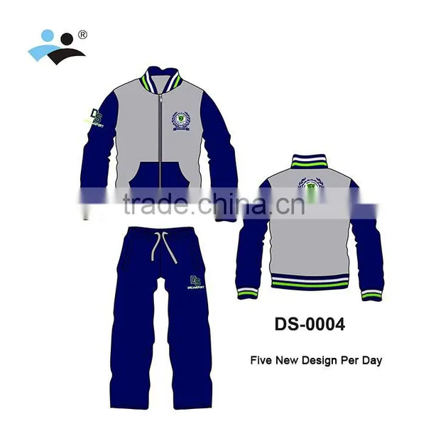 [DREAM SPORT] Custom Men Crewneck Sweatshirt Grey With Pockets