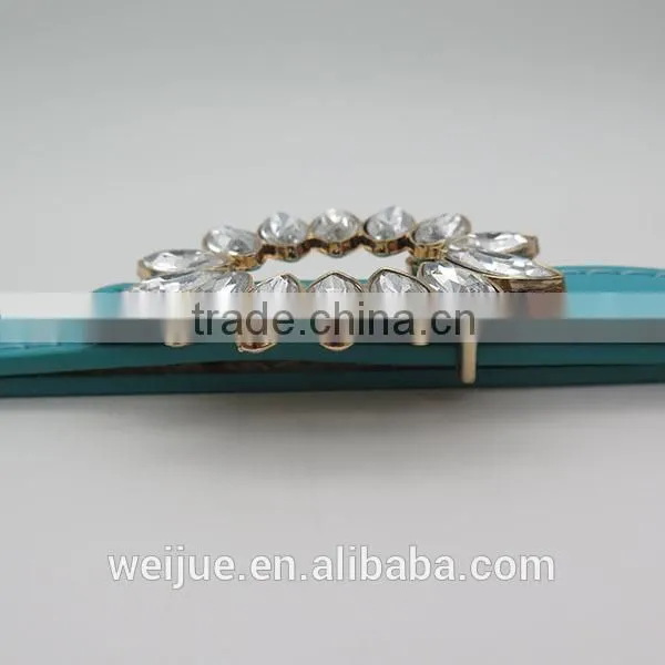 Fashion Flower Skinny Belt With Glass of Acrylic for Women photo-3
