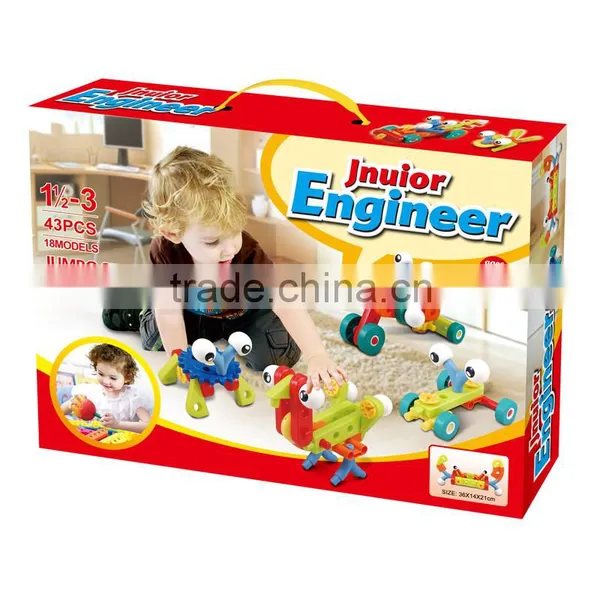 43PCS Assembling Plastic Connecting Toys Blocks photo-6