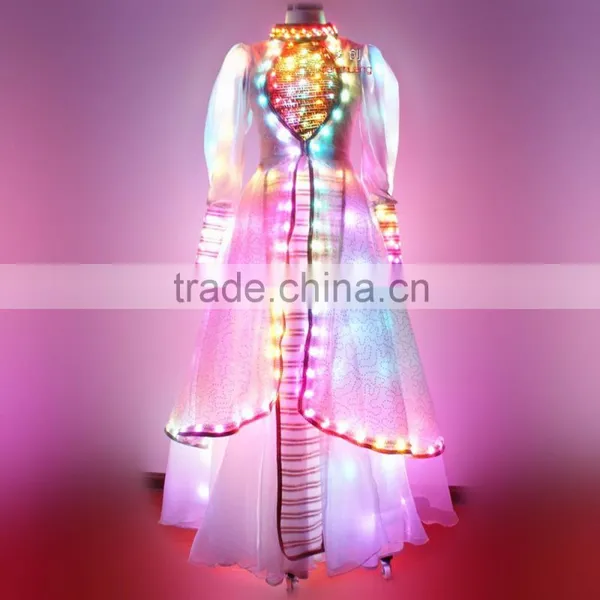 Dmx Girls Party Dresses, LED Girl Party Wear Western Dress photo-5
