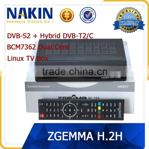 Genuine Linux os Zgemma H.2H Combo Receiver Dvb-s2 Dvb-t2