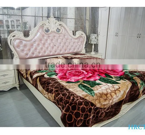 Hot Selling New Design 100 % Polyester Korean Style2Ply Mink Blanket photo-3