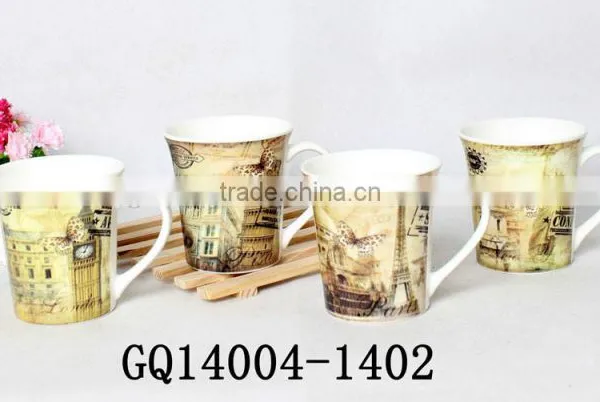340ml New Design Fine Bone China Dinner Set With Drawing Keep Fresh Korean Style photo-2