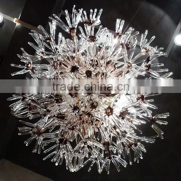 Hand Blown Glass Chandelier Decoration XO-20150623&Murano Glass Chandelier From Famous Chinese Glass Artist Mr Ou