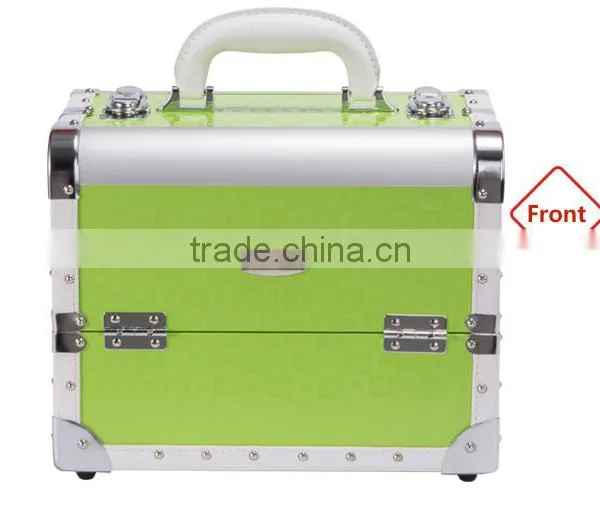 2016 Sunrise Popular Pvc Portable Makeup Artist Case Mini Cosmetic Box With 6 Expandable Trays Guangzhou Supplier photo-2