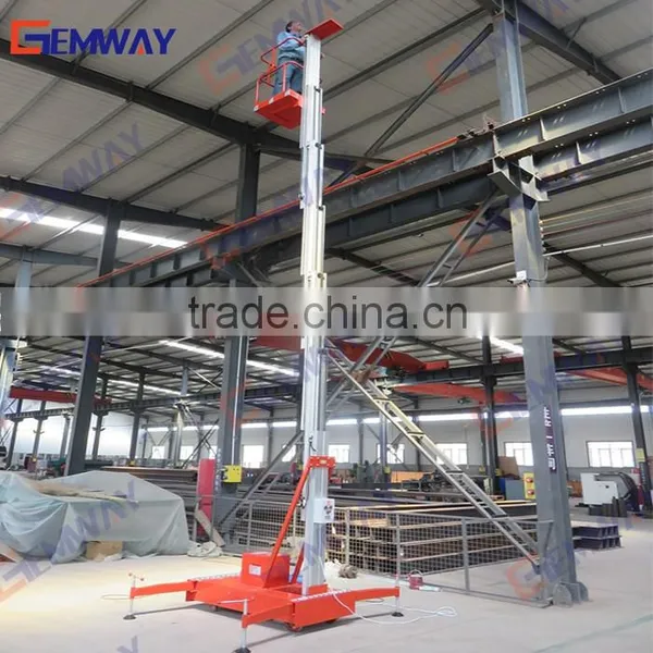 Mobile Push Around Single Mast Aerial Work Platform