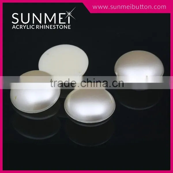 Hot Sell Acrylic Plastic Sew on Half Pearl Beads photo-2