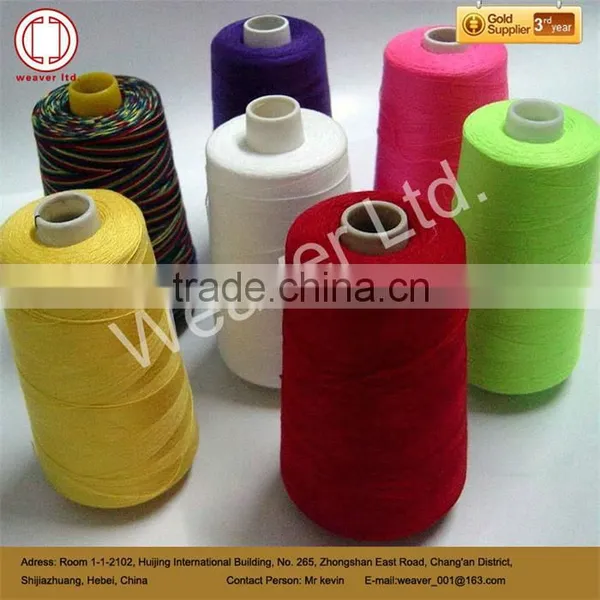 100% Spun Polyester Yarn for Sewing Thread 40s/3 Dyed Plastic Tube photo-3