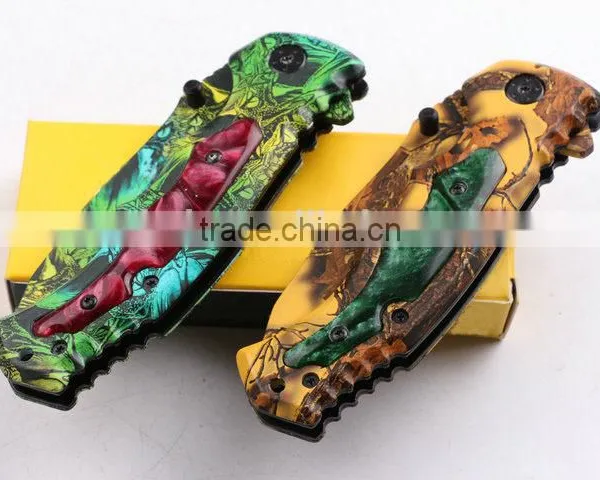 OEM 440 Stainless Steel Blade Blanks Cool Camouflage Knife photo-5