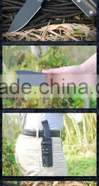 OEM D2 Blade Hunting Survival Knife With Fire Starter photo-5