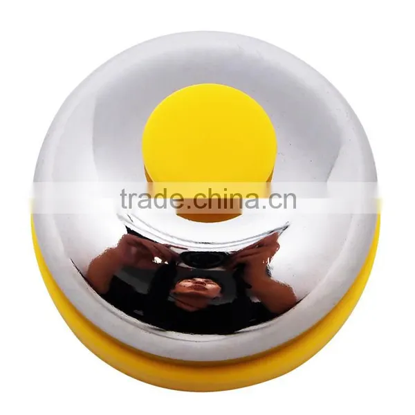Silver Table Bell , 75mm Diameter Chrome Plated With ABS Base for Reception photo-2