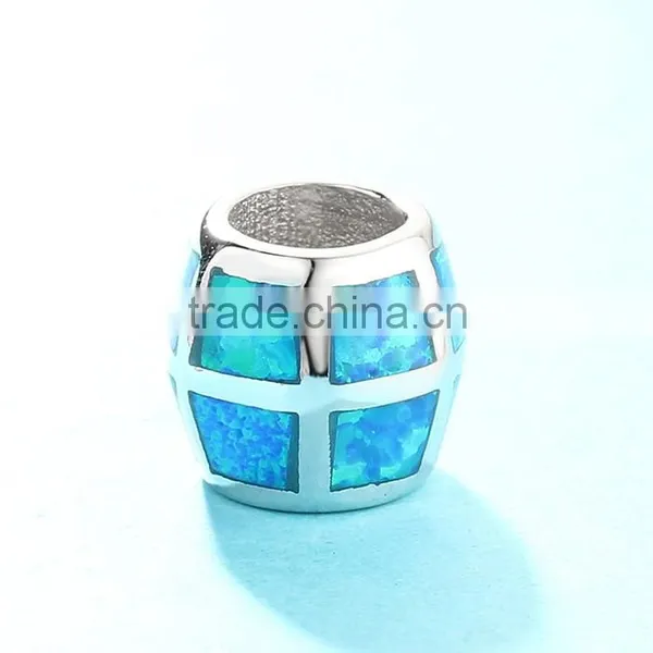 Fashionable Jewelry 925 Sterling Silver Opal Charms Beads photo-3