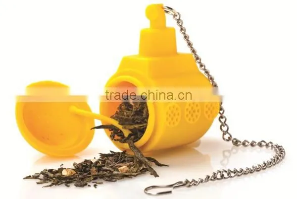 Chain Submarine Silicone Tea Strainers photo-3