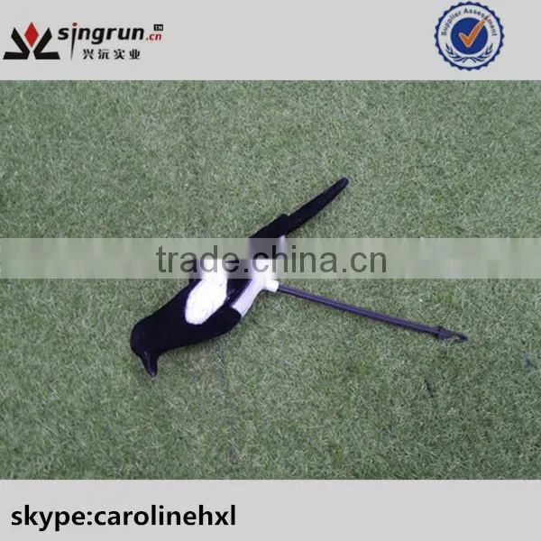 Fullbodied Flocked Plastic Magpie Hunting Decoys for Outdoor Hunting