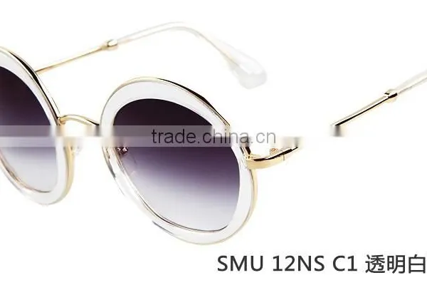 ADE WU Reminiscent Wholesale Metal Temple Sunglass Round SMU 12NS photo-4