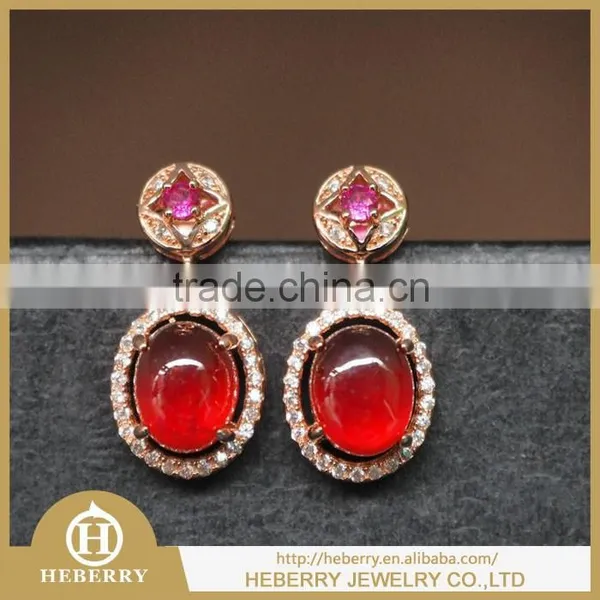 Precious Gemstone Stud Earring With Sterling Silver Best Gift photo-3