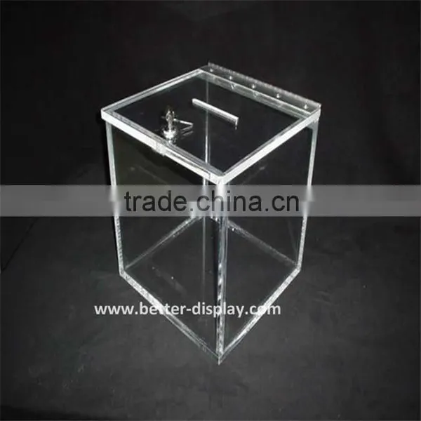 Wholesale Acrylic Collection Boxes for Charity photo-3