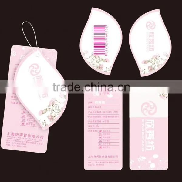 Custom Fashion Paper Hang Tag Logo Labels for Garment photo-3