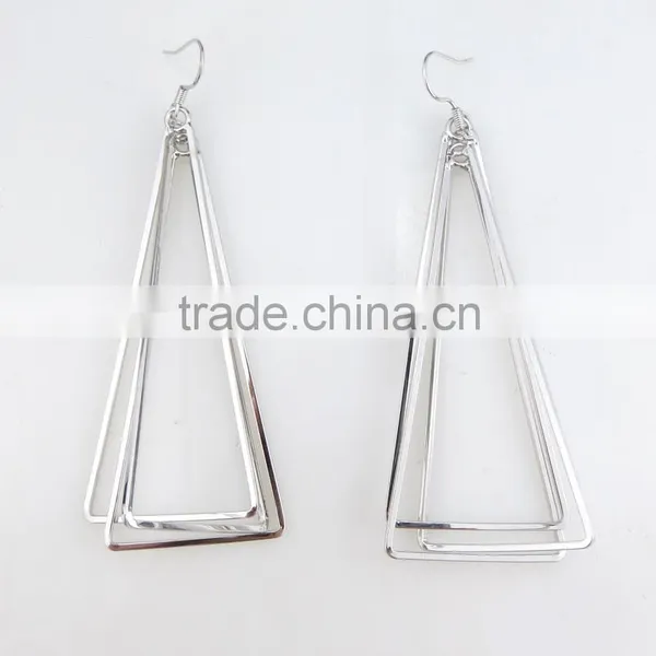 Wholesale Shuny Triangle Drop Earring
