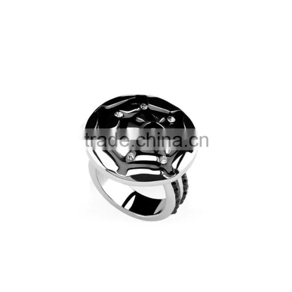 Wholesale Unique Beautiful Custom Spiderweb Stainless Steel Ring
