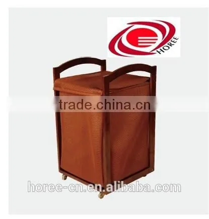 Superb Bamboo Laundry Storage Basket With Mesh Liner photo-3