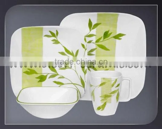 20pcs Square Shape Dinner Service Sets Ceramic