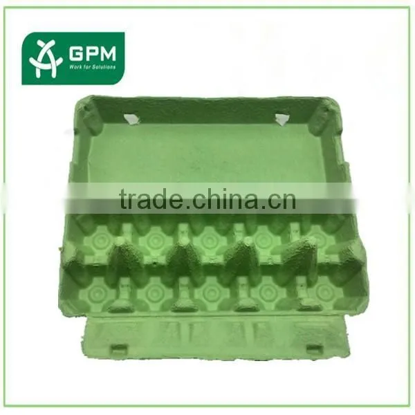 High Quality Recycle Paper Big Green Egg Packaging Tray With Cover photo-4
