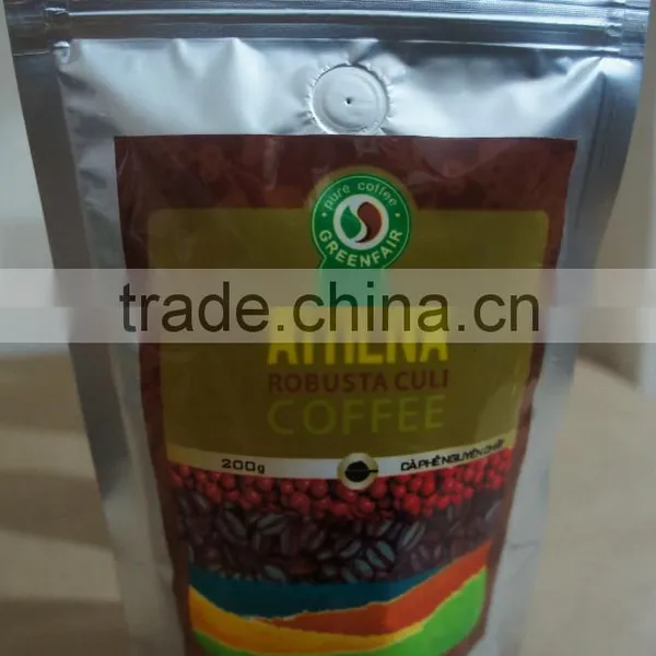 Coffee GreenFair ATHENA 100% Robusta Culi With Fairtrade Certification (200 Gr)