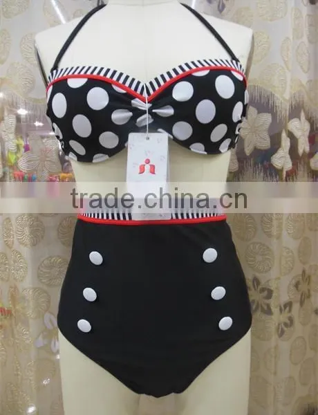 2015 New Arrival Retro High Waisted Bikini photo-6
