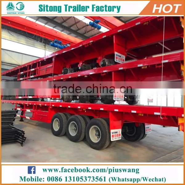 Hot-selling Inexpensive 20ft 40ft Container Semi-trailer High Quality 40ft Flatbed Trailer photo-5