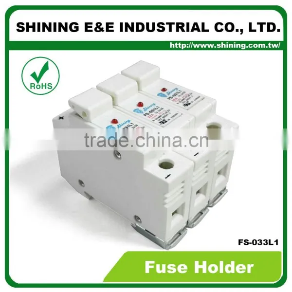 FS-033L1 Embedded Indicator 110V 32A 3 Pole RT18-32 Ceramic Fuse Holder photo-2