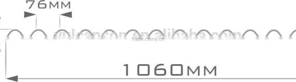 Taiwan Made Opaque Plastic Polycarbonate Corrugated Sheet (Ti-Lite Metallic Bronze ROMA) photo-4