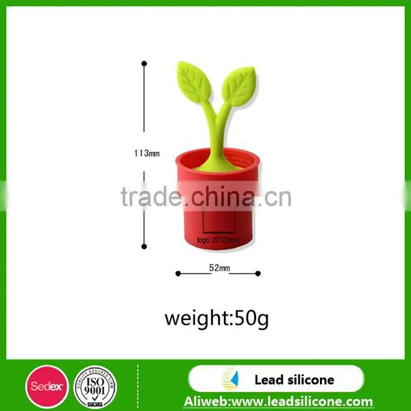 New Design Bonsai Shape Silicone Tea Infuser, Funny Silicone Tea Strainer/Infuser photo-3