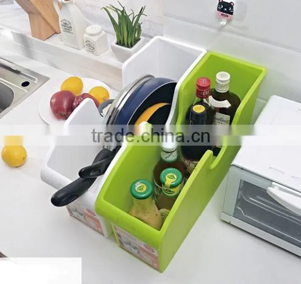 Wholesale Stock Antiskid Bathroom Kitchen Plastic Storage Box photo-6