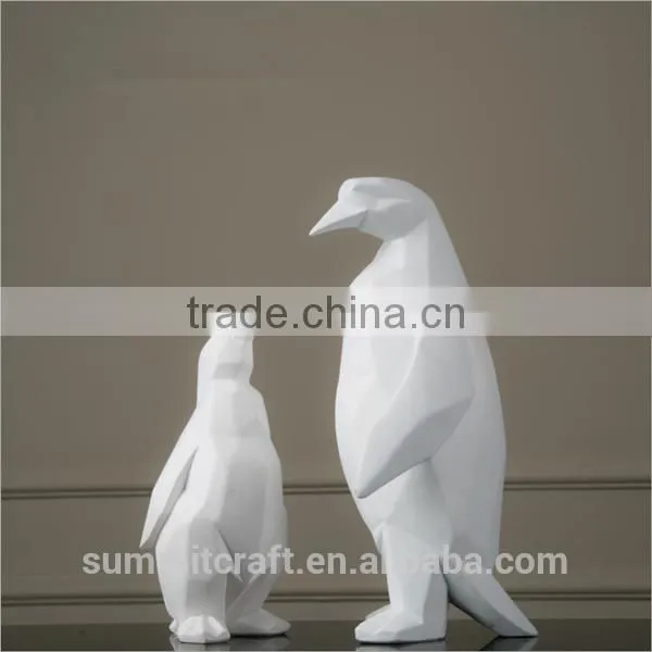 Stylish Resin White Animal Statue Modern Home Decoration photo-6