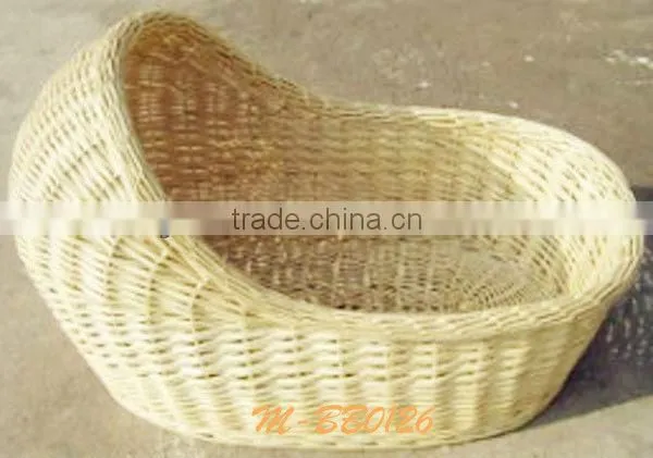 Natural Material Woven Baby Basket / Safe Baby Bassinet photo-4