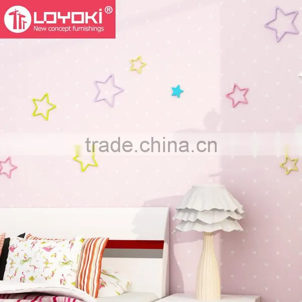 2016 New Arrival MDF Wood Star Shape Kids Room Wall Sticker 3D Home Decoration photo-2